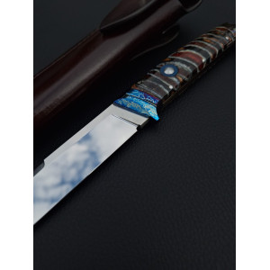 ТИТАНОВИЙ ВІНЕЦЬ ІІ ніж ручної роботи майстра Aleksandr Kasinec, замовити купити в Україні, сталь cpm s90v, 62-63 HRC. Photo 3